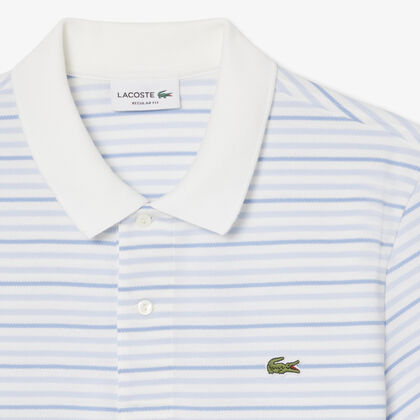 Classic Fit Striped Petit Pique Polo Shirt Classic Fit Striped Petit Pique Polo Shirt