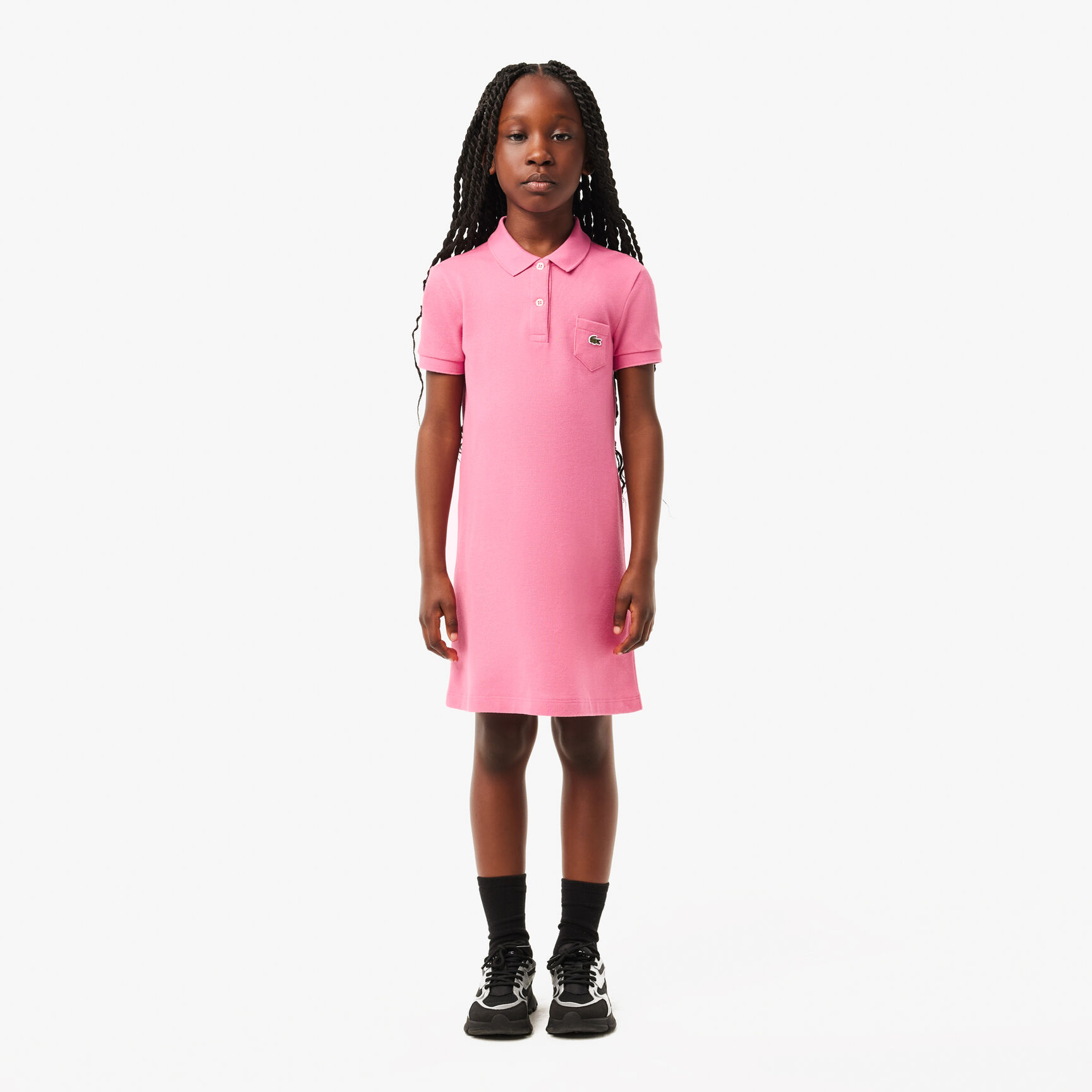 Girl's Polo-Style Cotton Dress - EJ2816-00-2R3
