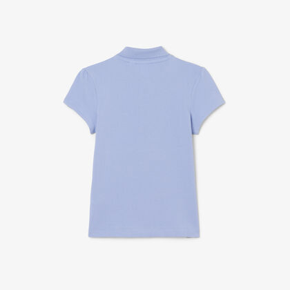 Scalloped Collar Piqu E Polo Shirt