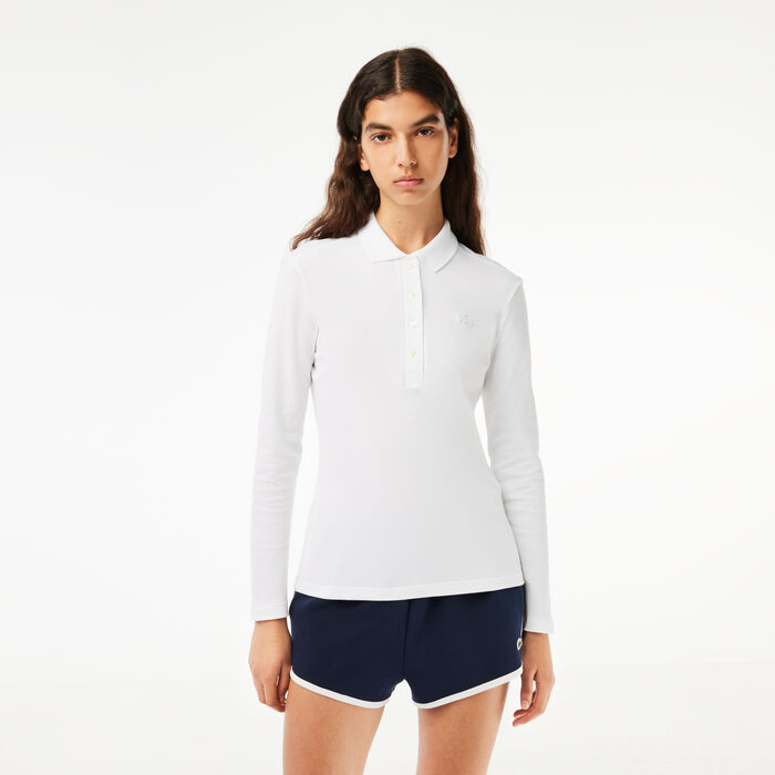 Women's Slim fit Stretch Pique Lacoste Polo Shirt - PF5464-00-001