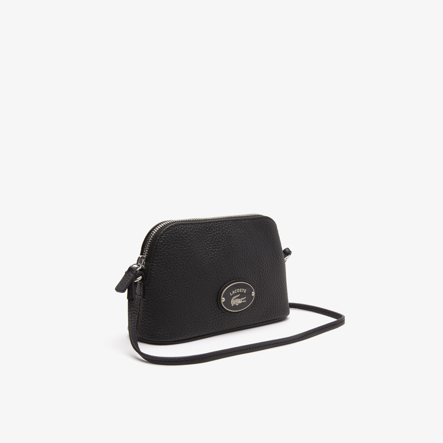 حقيبة كروس قبة جلد لاكوست للسيدات Women's Lacoste Grained Leather Dome Crossover Bag - NF4077GZ-000