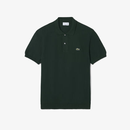 lacoste classic fit knitted polo shirt
