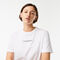 women s lacoste jersey contrast print t shirt