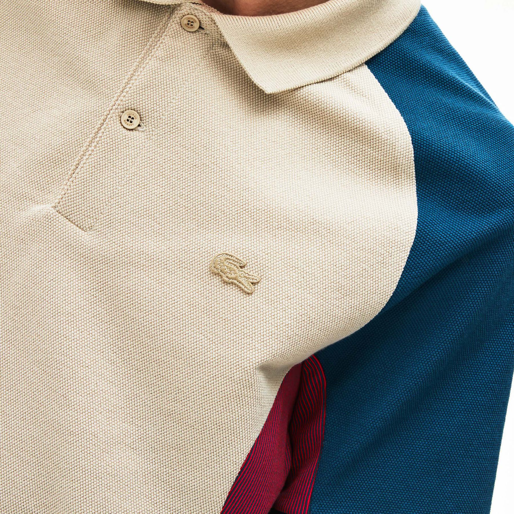 men s lacoste colourblock piqu  polo shirt