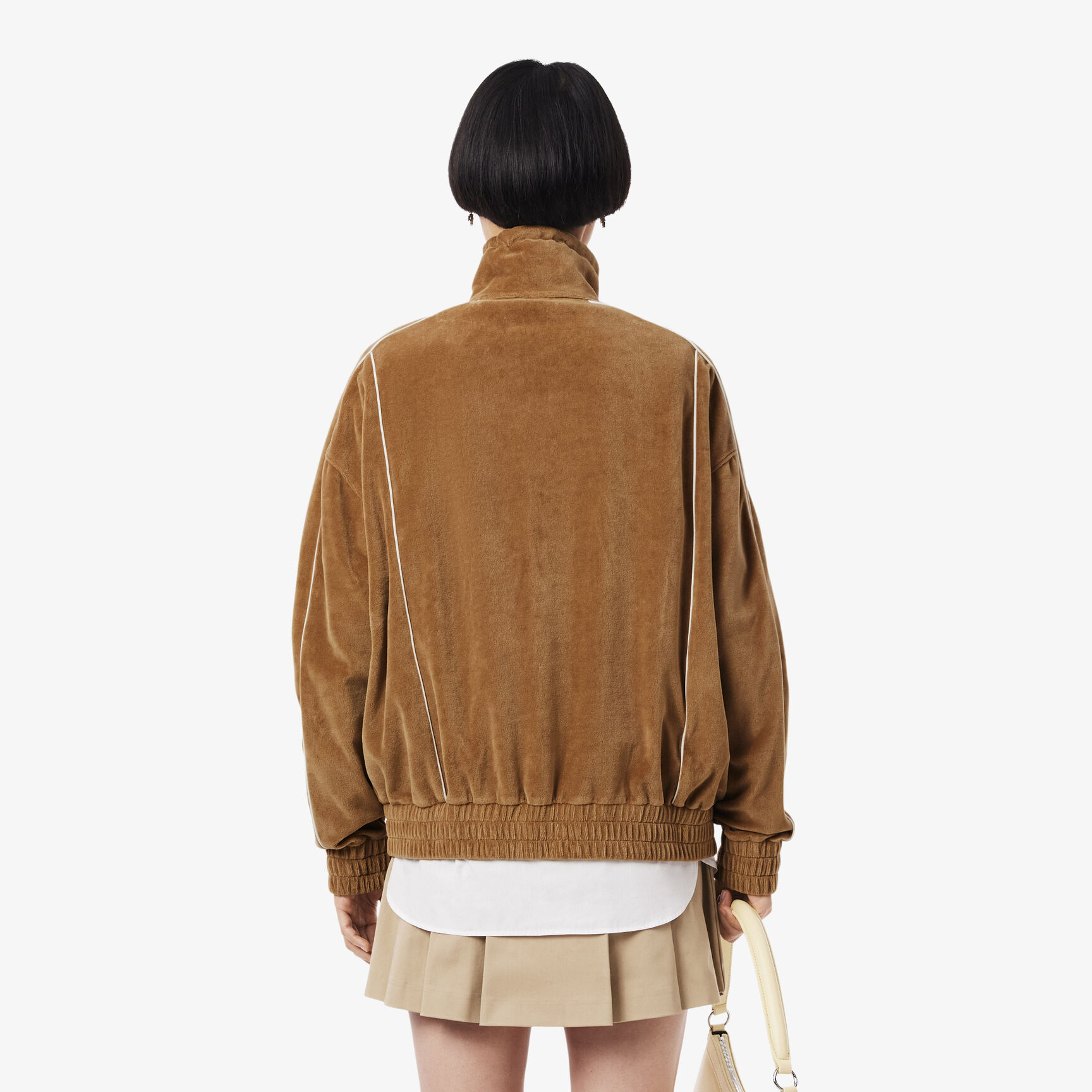 Oversized Zipped Velour Sweatshirt - SF5280-00-DPC