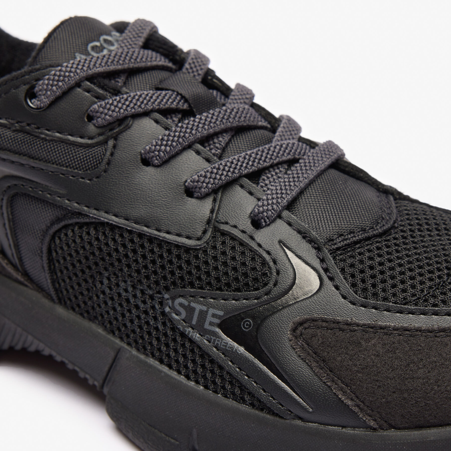 lacoste kids  l003 neo textile trainers