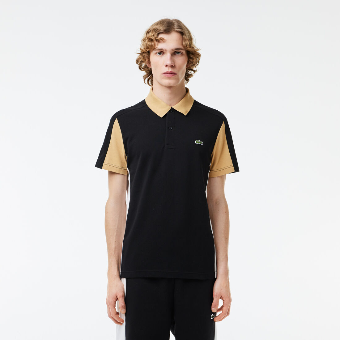 Cotton Pique Colourblock Polo Shirt - PH1302-00-IKH