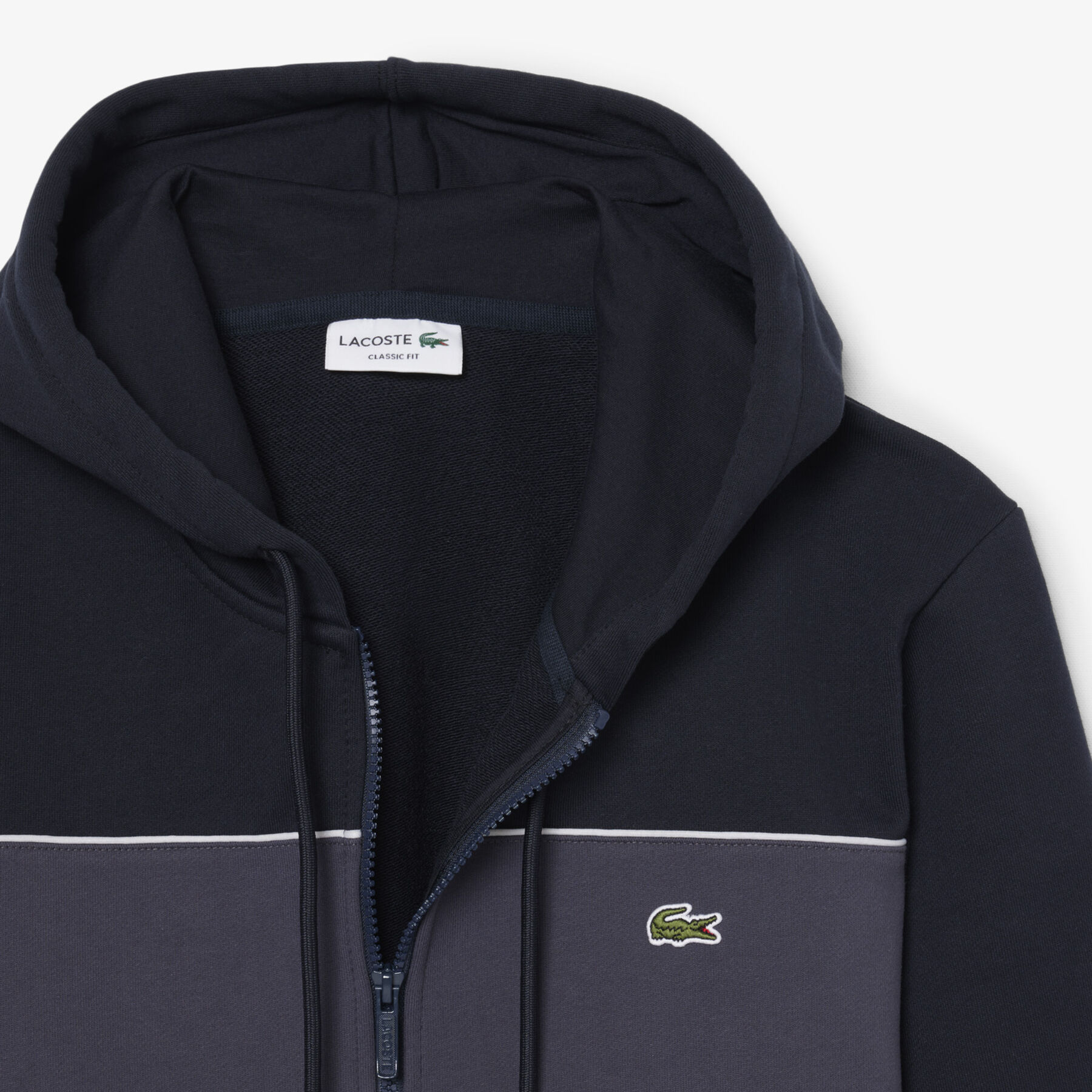 هودي بسحاب بألوان متداخلة Colour-Block Zipped Hoodie - SH0892-00-4CI