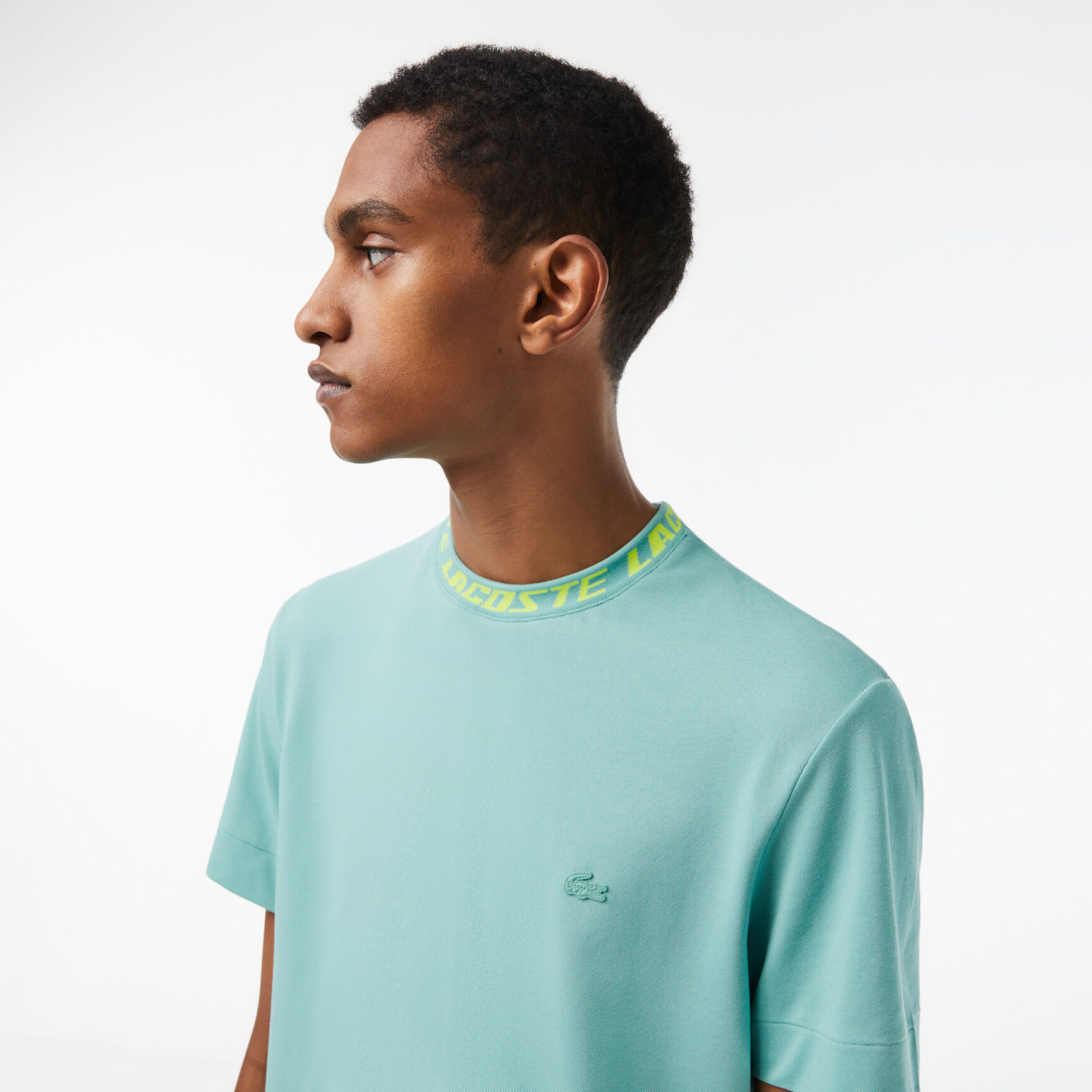 Men's Lacoste Regular Fit Branded Collar T-shirt Men's Lacoste Regular Fit Branded Collar T-shirt