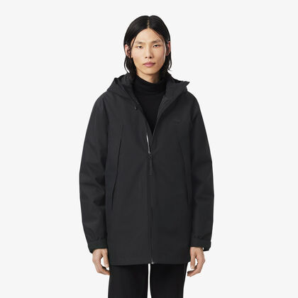 lacoste 3 in 1 water repellent padded parka