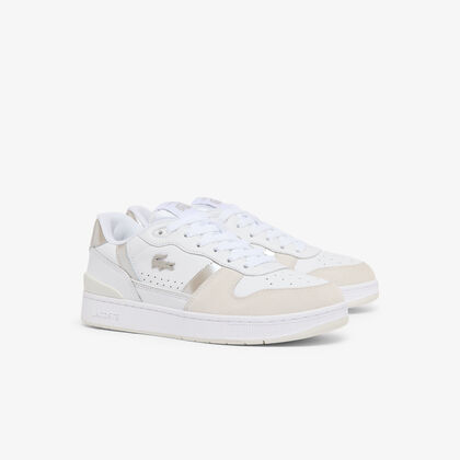 Women's T-Clip Set Leather Sneakers lacoste women s t clip set leather sneakers