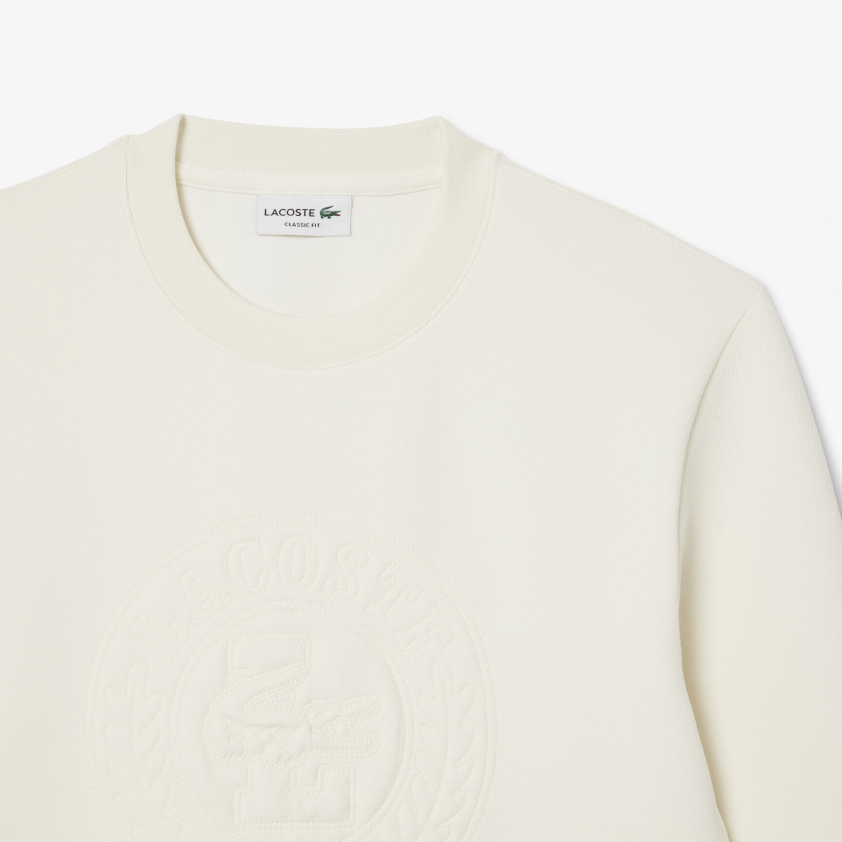 Embossed Logo Pique Sweatshirt Embossed Logo Pique Sweatshirt - SH9959-00-ARS