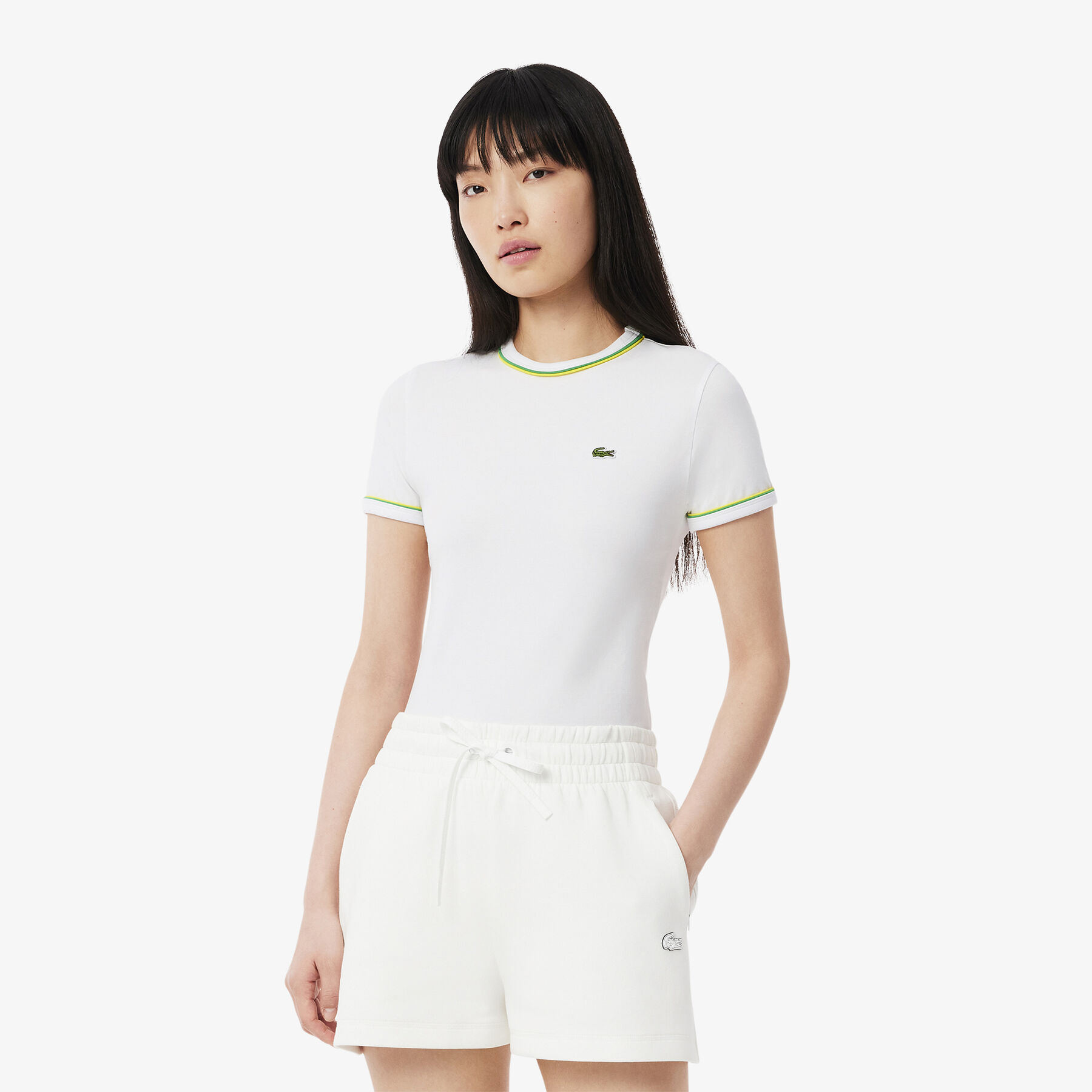 Contrast Accent Jersey T-shirt - TF0347-00-FWI