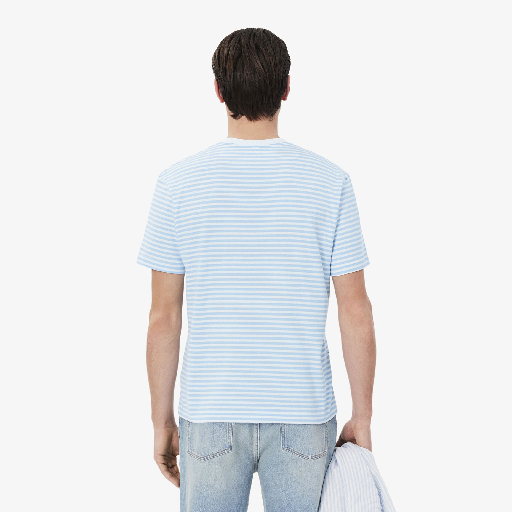 تي شيرت مخطط من القطن الثقيل Striped Heavy Cotton T-shirt - TH9749-00-F6Z