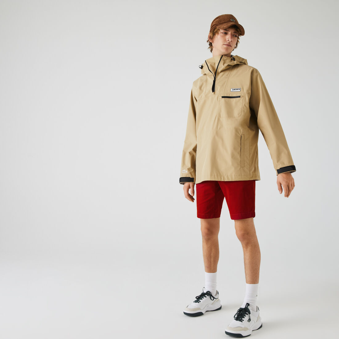 شورت بيرمودا من الجبردين المرن بقصة ضيقة للرجال شورت بيرمودا من الجبردين المرن بقصة ضيقة للرجال