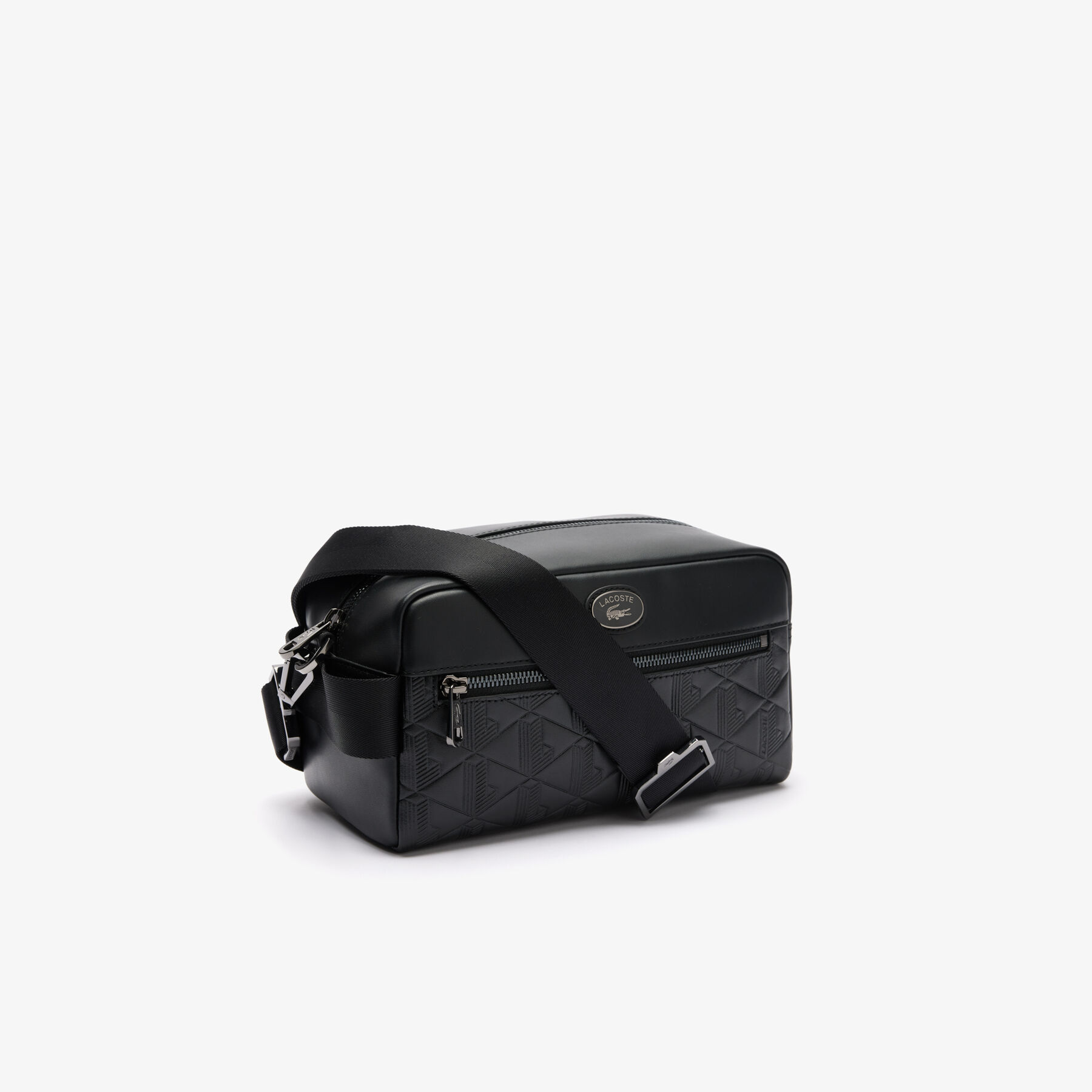 محفظة جلدية بطبعة مونوغرام Leather Monogram Print Pouch Purse - NH4398MR-000