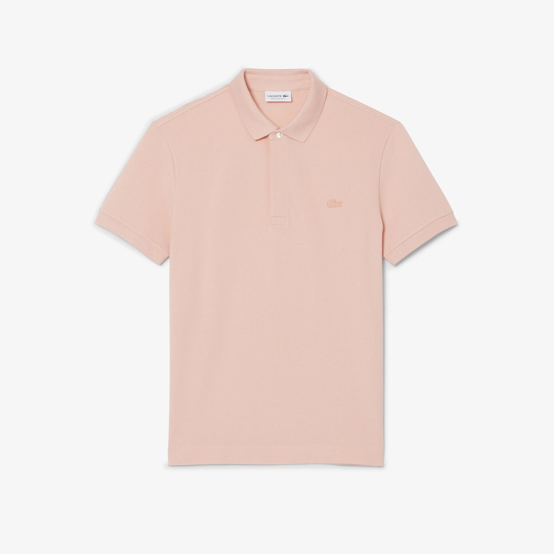 lacoste regular fit paris stretch pique polo shirt