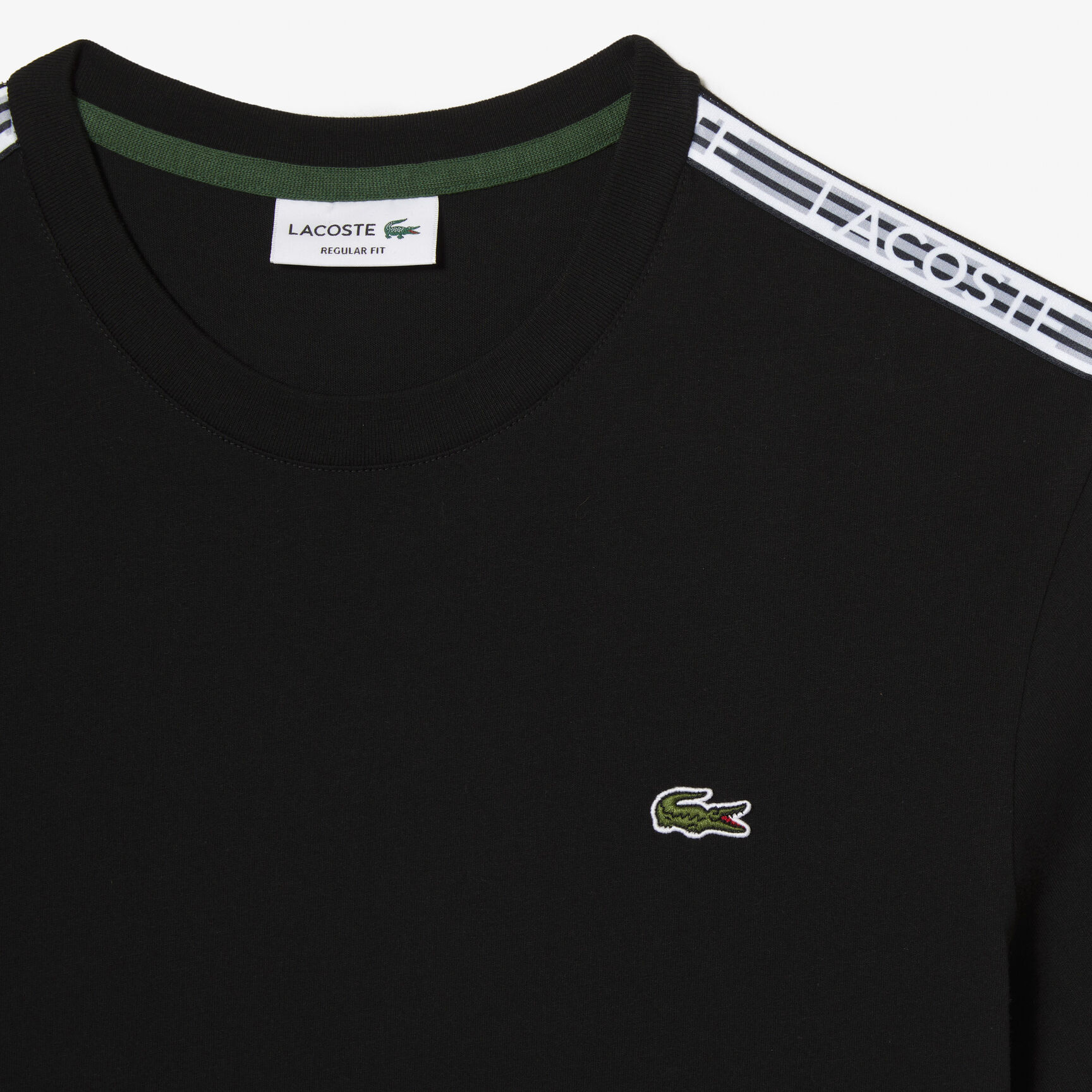 Men's Lacoste Regular Fit Logo Stripe T-shirt Men's Lacoste Regular Fit Logo Stripe T-shirt