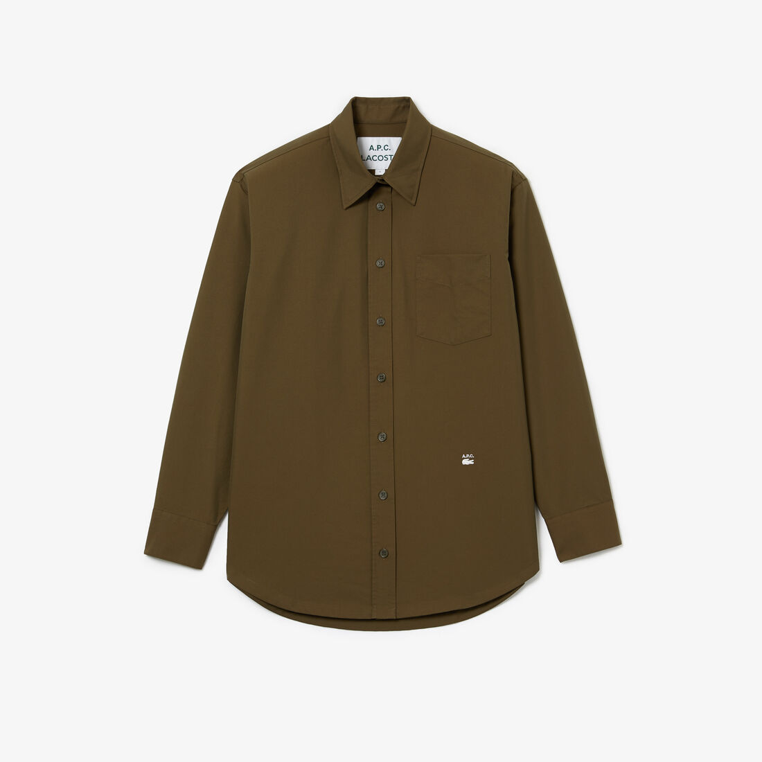 قميص صوف قطني للنساء مجموعة Lacoste x A.P.C. قميص صوف قطني للنساء مجموعة Lacoste x A.P.C.