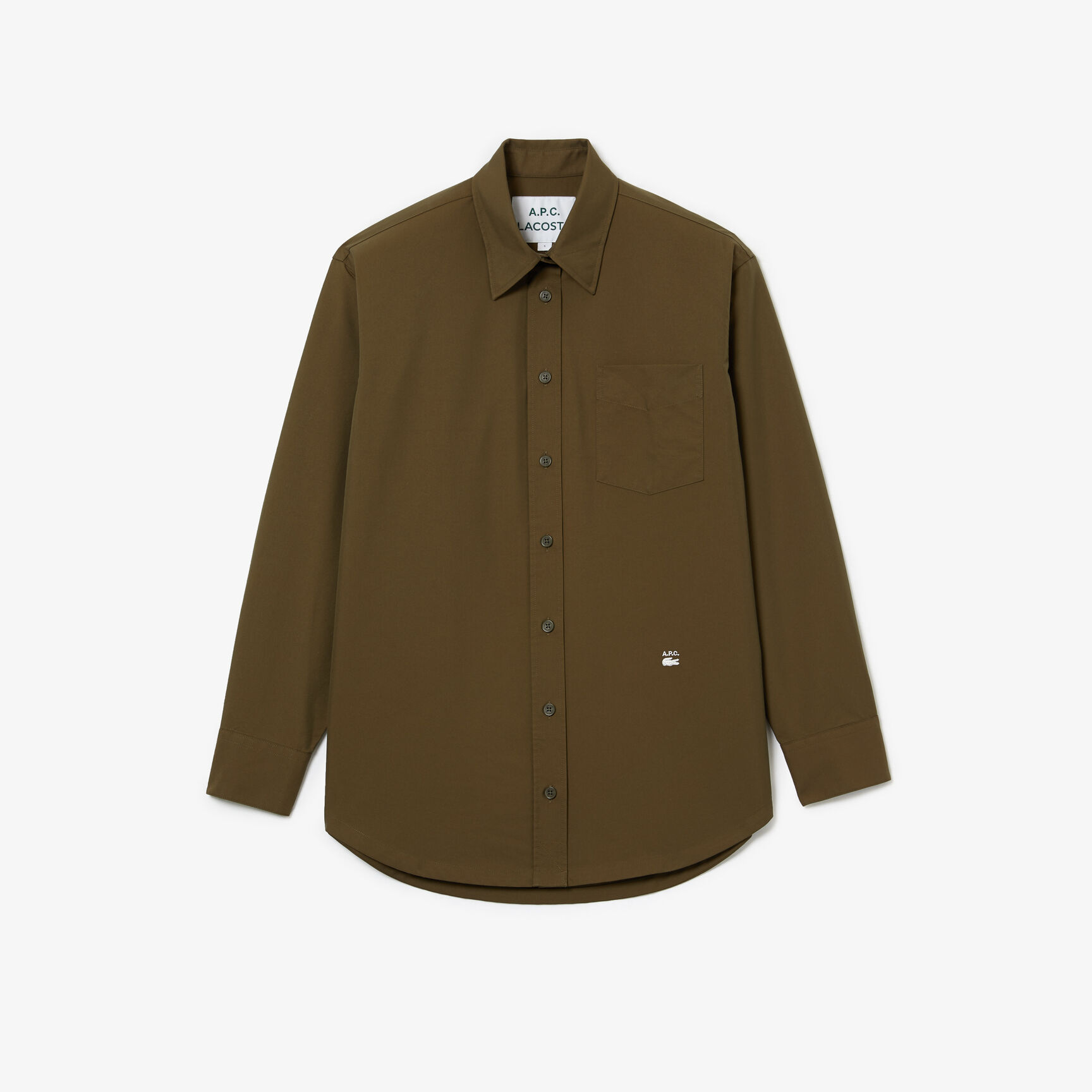 قميص صوف قطني للنساء مجموعة Lacoste x A.P.C. قميص صوف قطني للنساء مجموعة Lacoste x A.P.C.