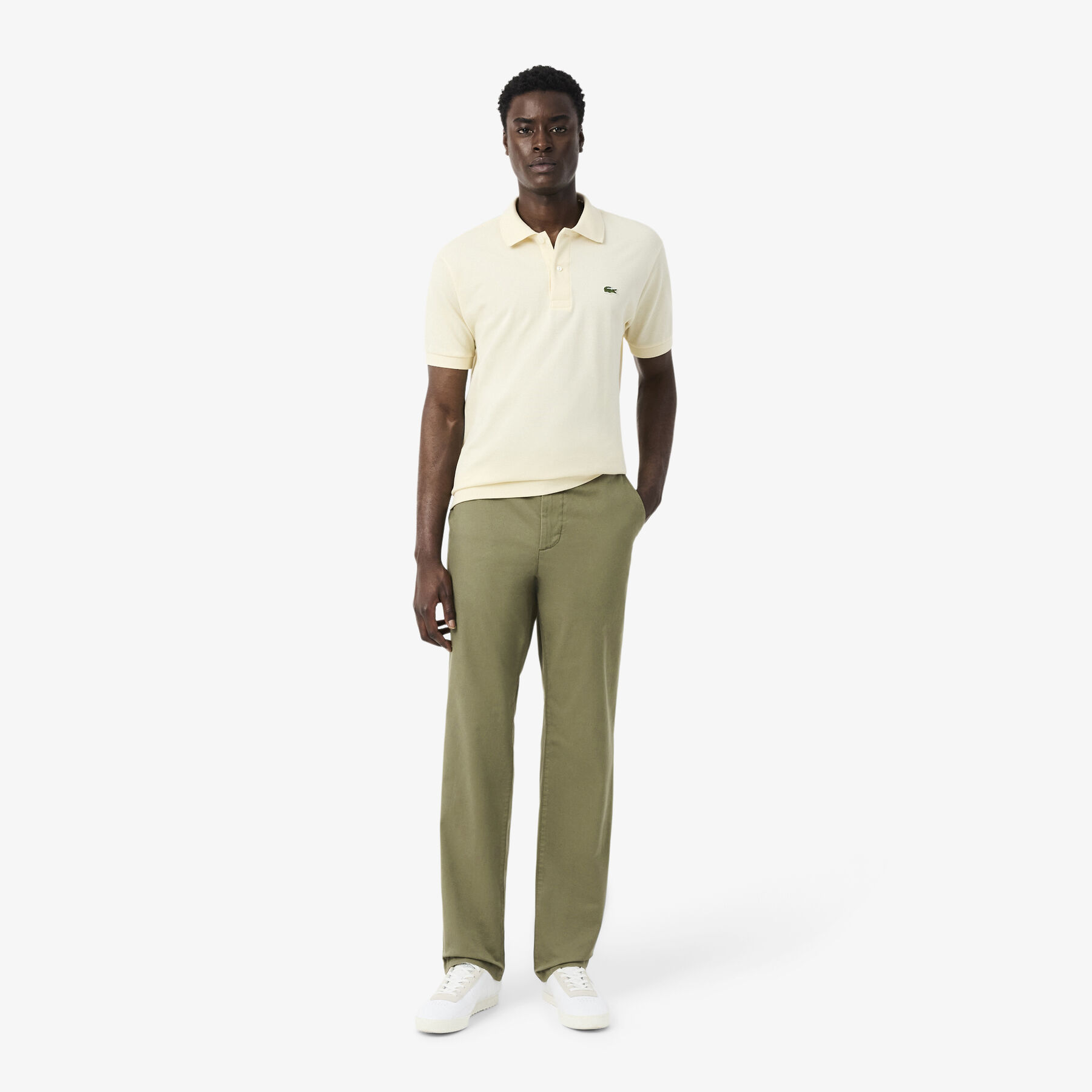 lacoste regular fit cotton chino pants
