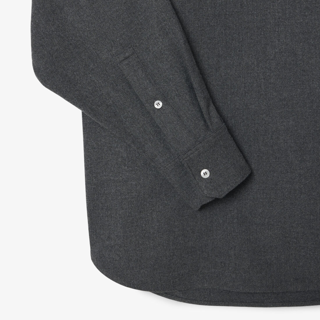 قميص فلانيل واسع بقصة بولو Oversized Polo Style Flannel Shirt - CF5440-00-050