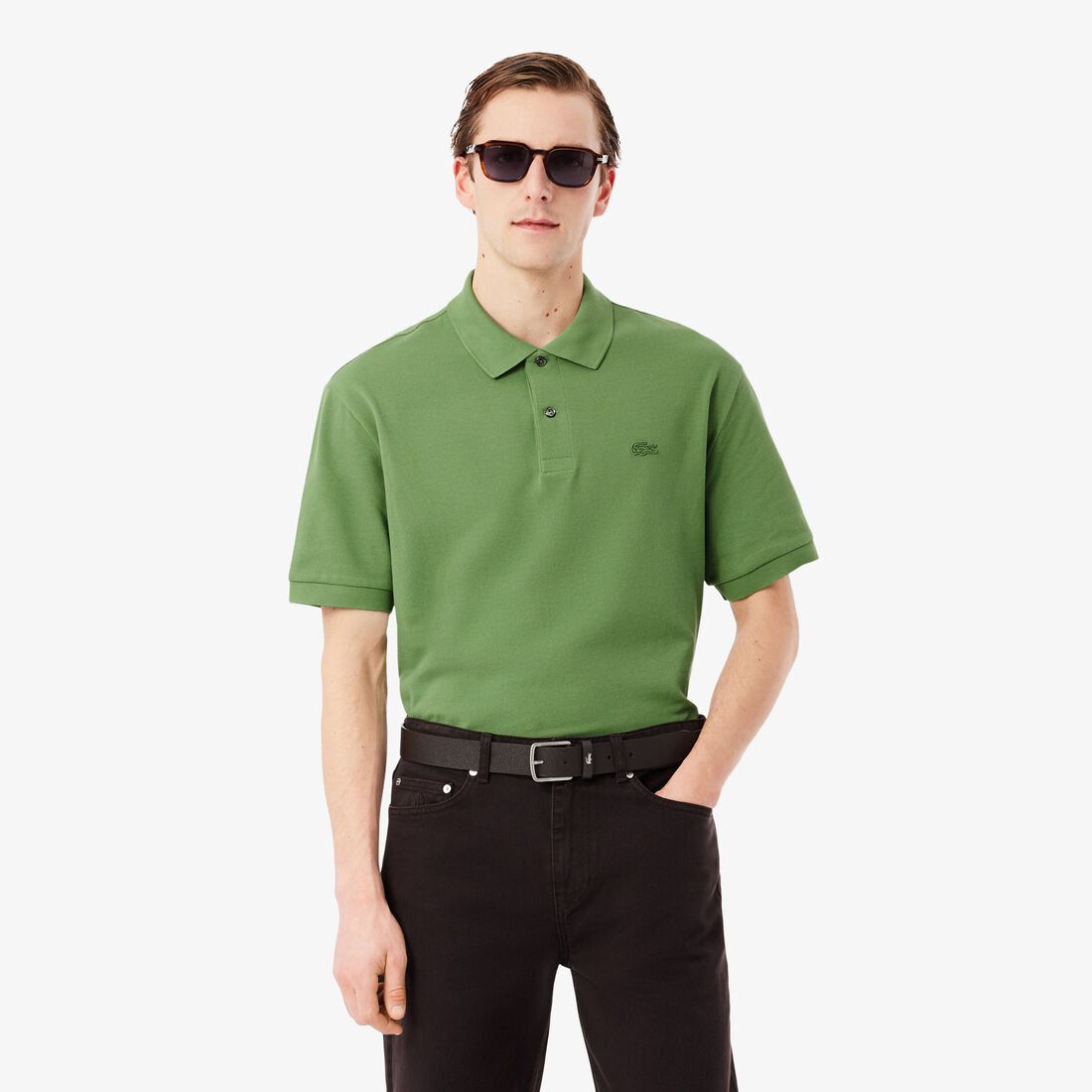 Loose Fit Heavy Pique Polo Shirt - PH7757-00-02M