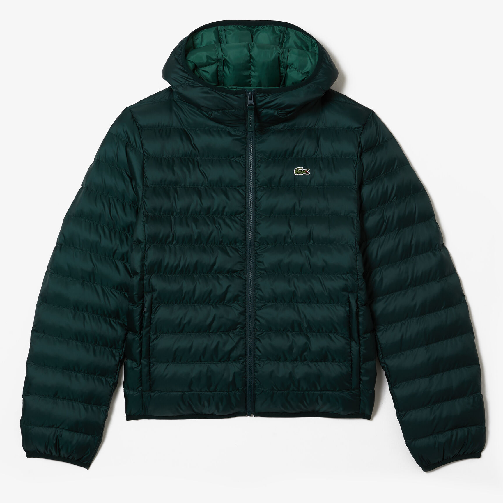 جاكيت لاكوست قصير مبطن بغطاء رأس للرجال Men's Lacoste Quilted Hooded Short Jacket - BH0539-00-YZP