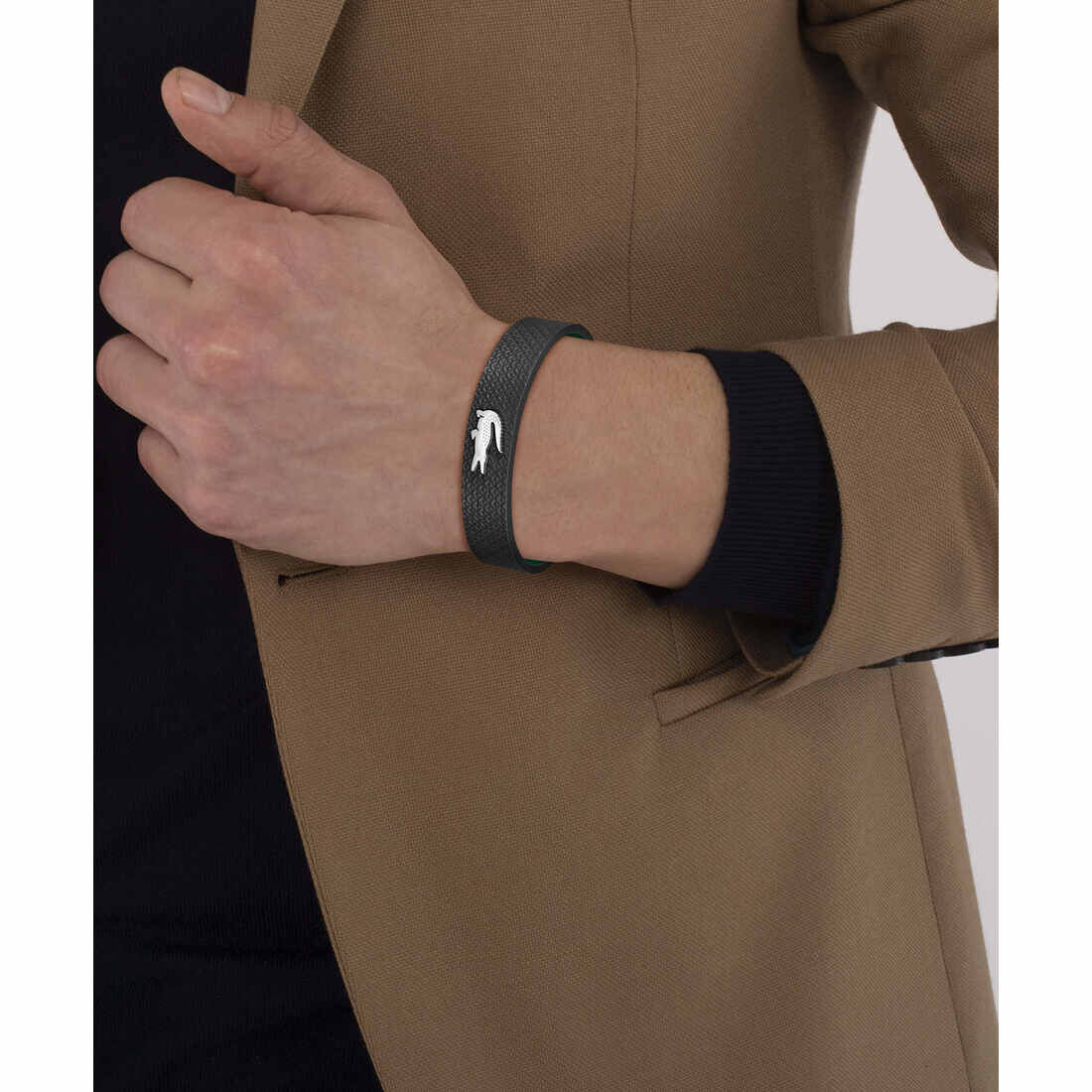 Men Cord Bracelet Men Cord Bracelet - 2040387-SSTBGL