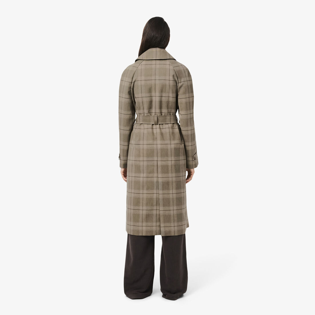 Water-Repellent Plaid Wrap Coat Water-Repellent Plaid Wrap Coat - BF5330-00-AIM