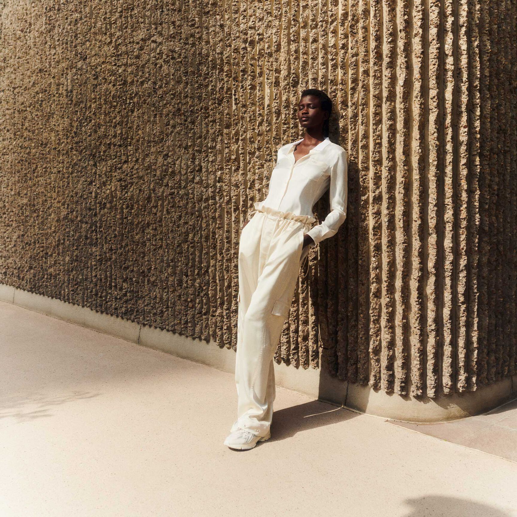 Fluid Ribbed Collar Shirt Fluid Ribbed Collar Shirt - CF3885-00-XFJ