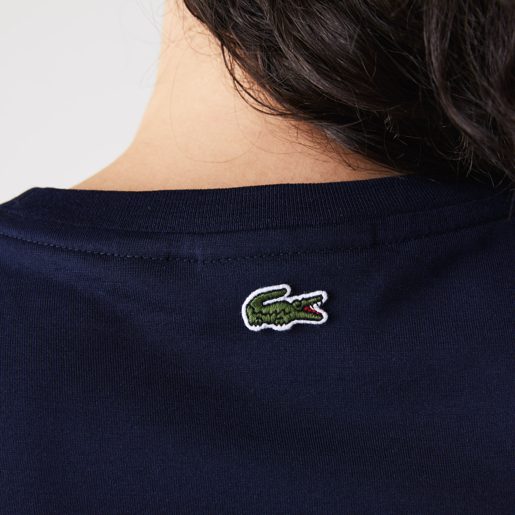 Women's Crew Neck Lacoste Print Soft Cotton T-shirt