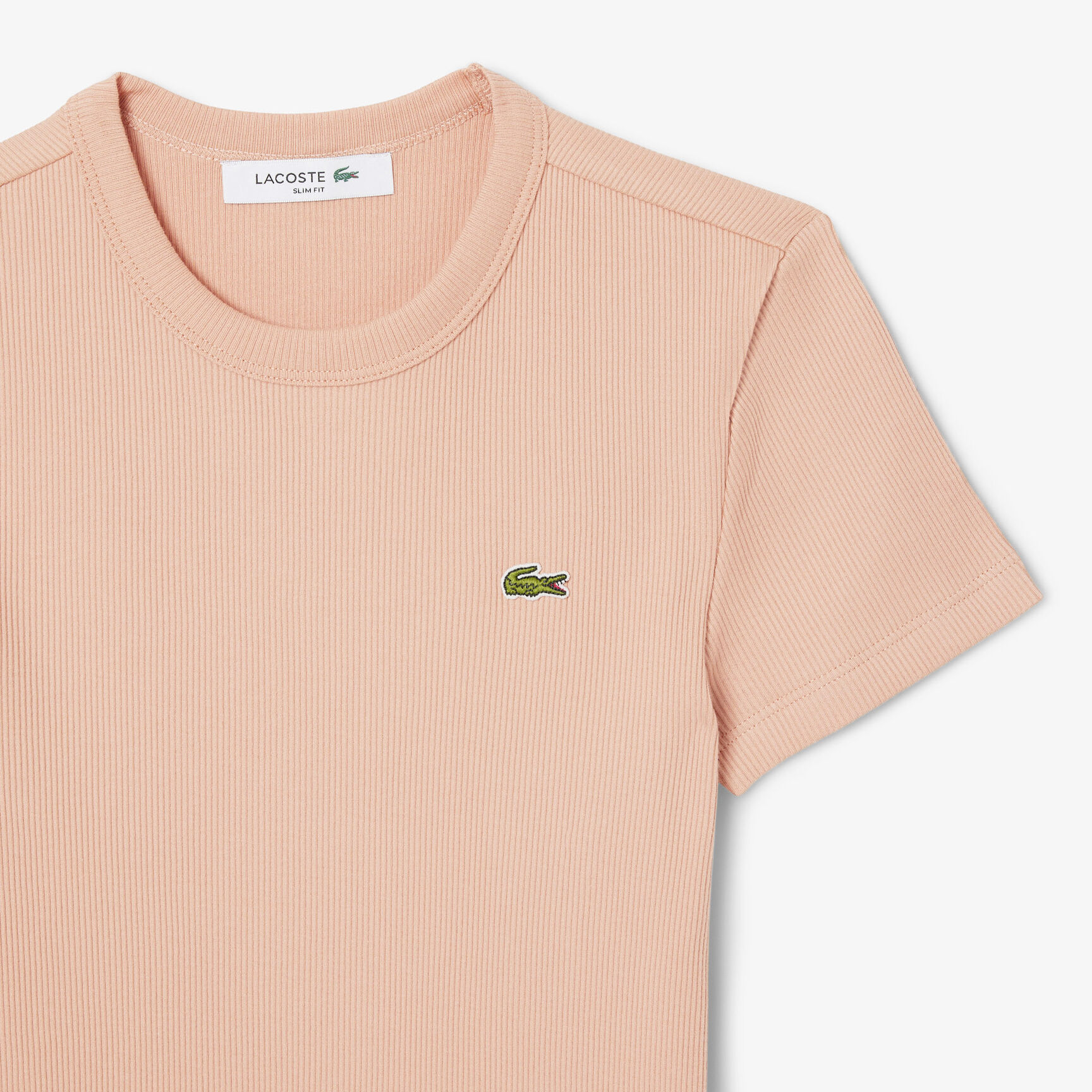 Slim Fit Ribbed Cotton T-shirt - TF5538-00-ZIH