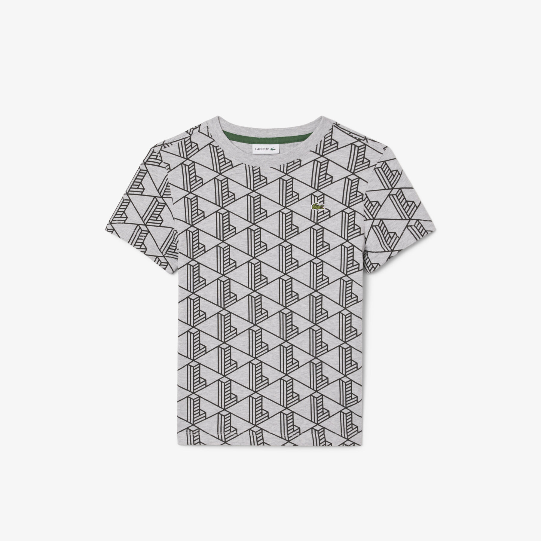 Monogram Print Cotton T-shirt - TJ8411-00-80P