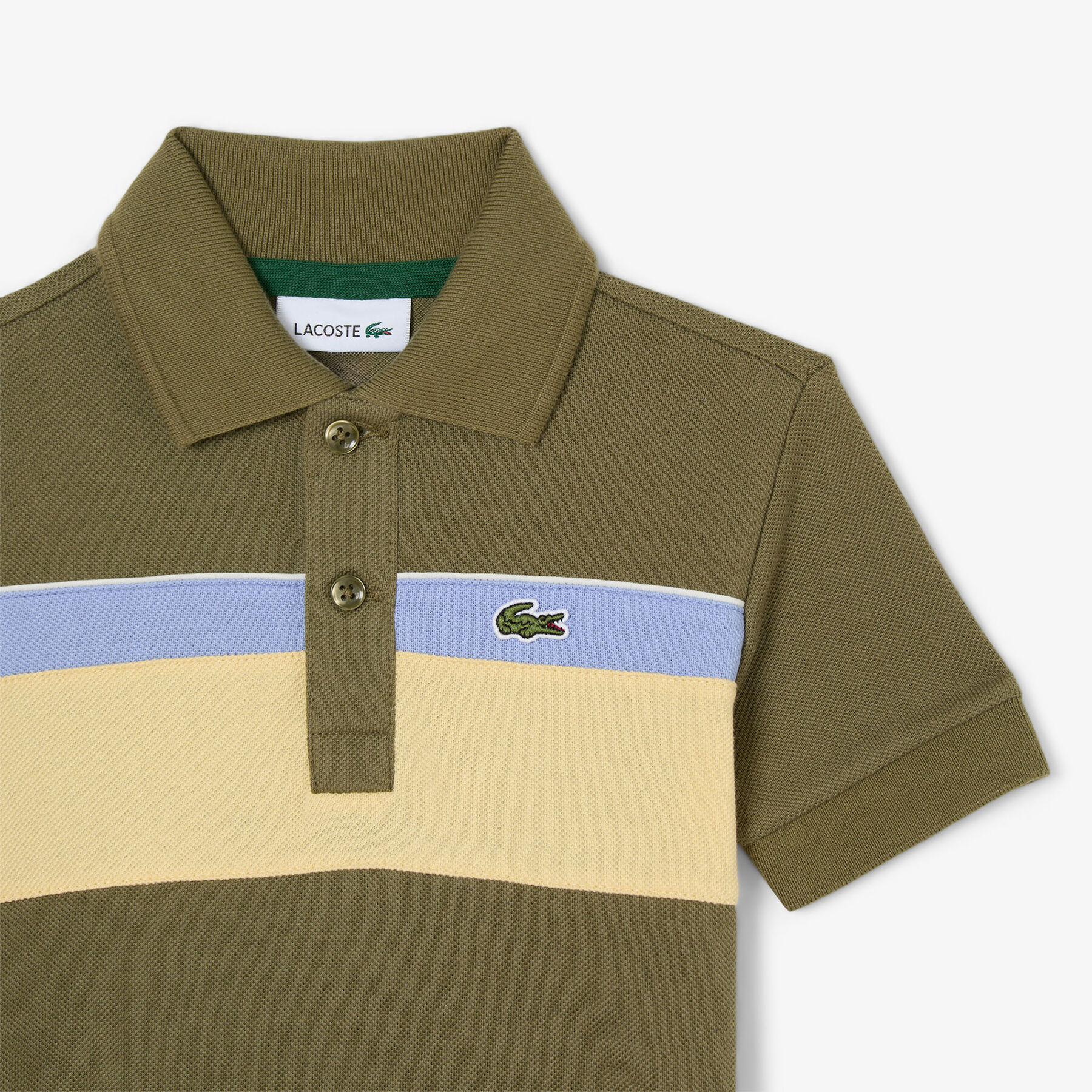 Colour-Block Pique Polo Shirt lacoste colour block pique polo shirt