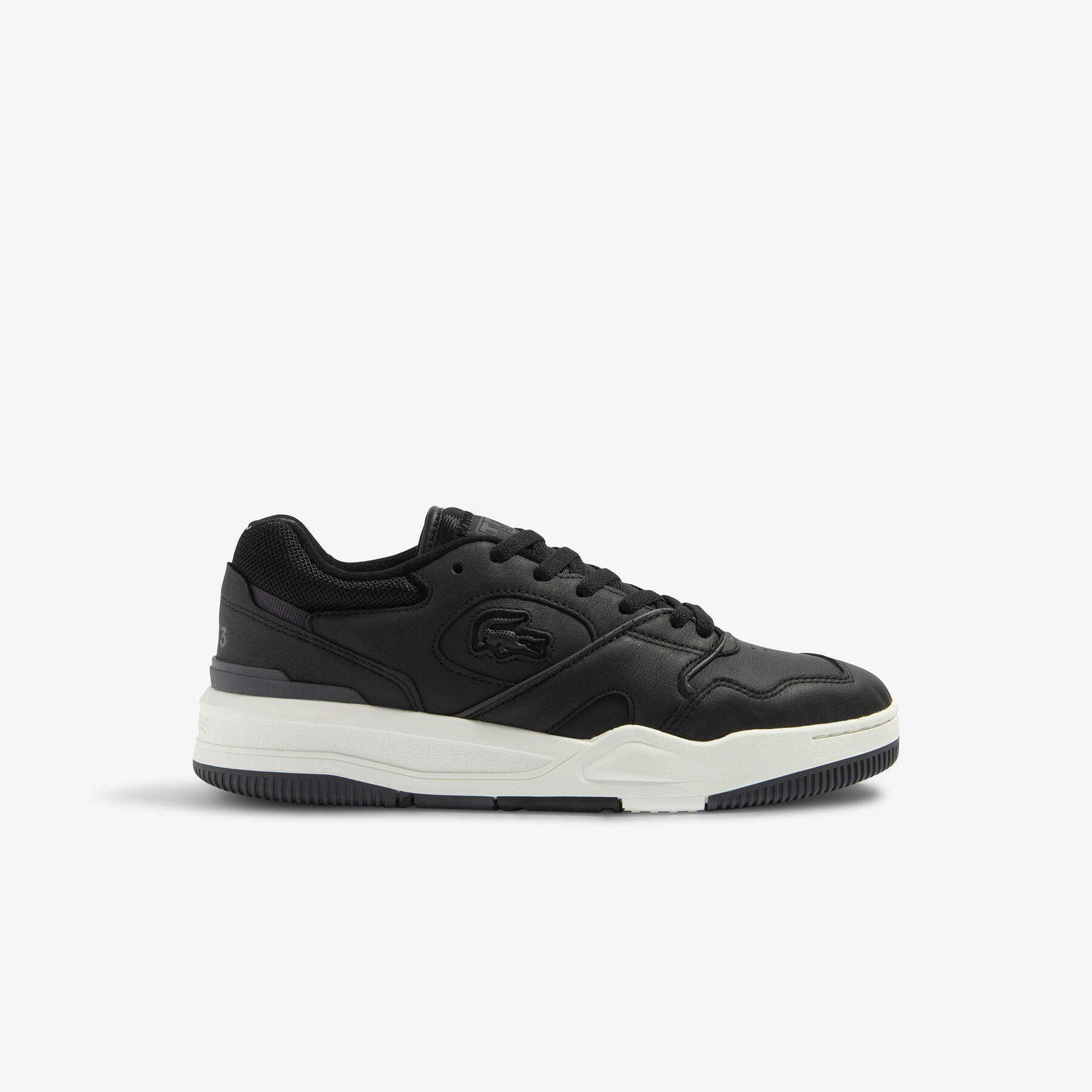 Men's Lineshot Leather Trainers lacoste men s lineshot leather trainers
