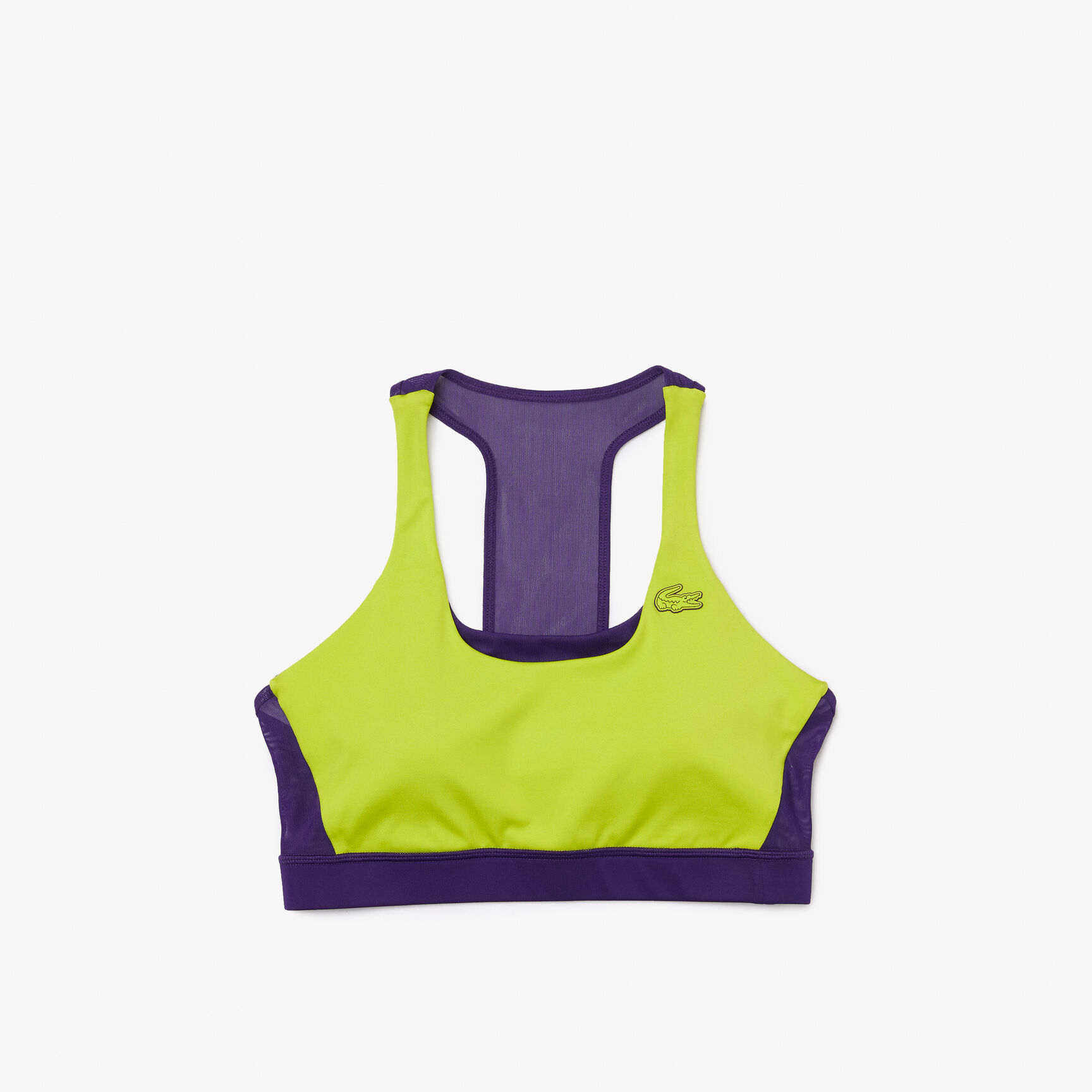 Women's Lacoste SPORT Color-Block Recycled Polyester Sports Bra Women's Lacoste SPORT Color-Block Recycled Polyester Sports Bra