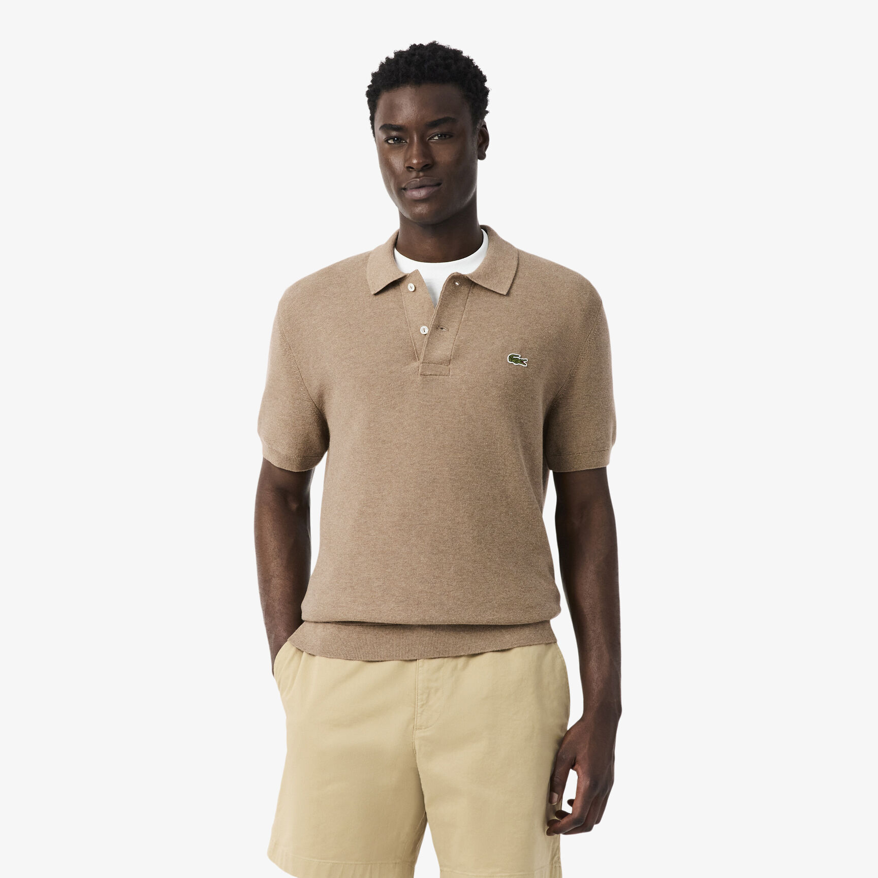 Classic Fit Knitted Polo Shirt - AH1043-00-GE2