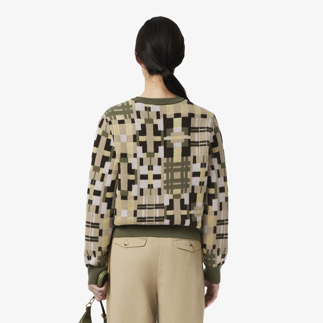 Crew Neck Wool Jacquard Graphic Sweater Crew Neck Wool Jacquard Graphic Sweater - AF4147-00-AAI