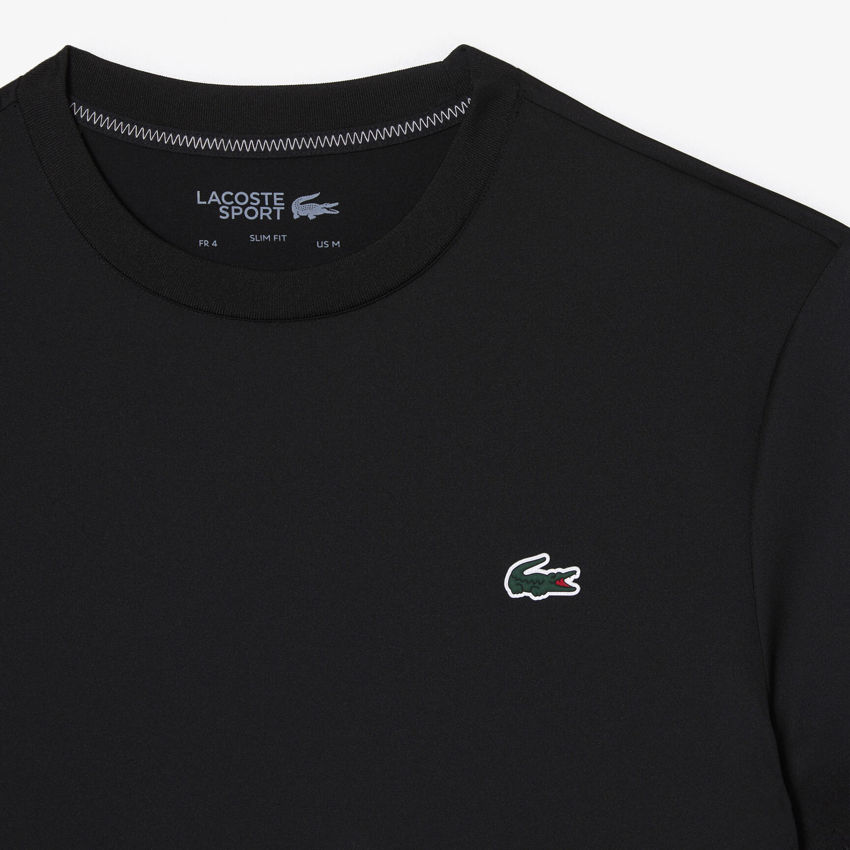 تي شيرت لاكوست بقصّة فضفاضة وفتحة رقبة مستديرة وطبعة التمساح للرجال Men's Lacoste Sport Slim Fit Stretch Jersey T-shirt - TH5207-00-031