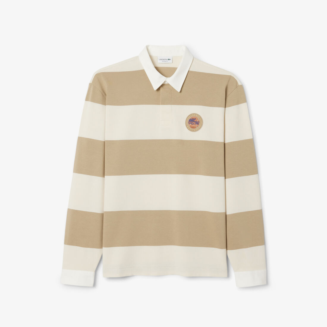 Relaxed Fit Striped Rugby Polo Shirt Relaxed Fit Striped Rugby Polo Shirt - KH5916-00-IBR