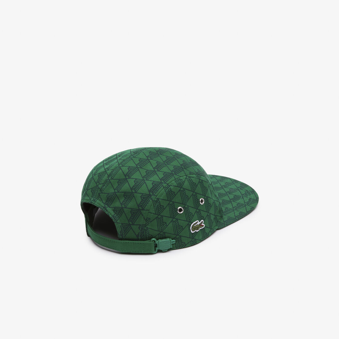 قبعة قطن برقعة شعار الماركة الأيقوني Monogram Print Twill Jockey Cap - RK1722-00-QIJ