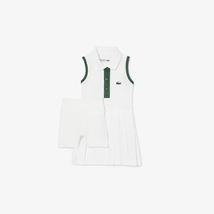 lacoste sleeveless petit pique dress