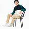 lacoste men s colourblock crew neck sweatshirt
