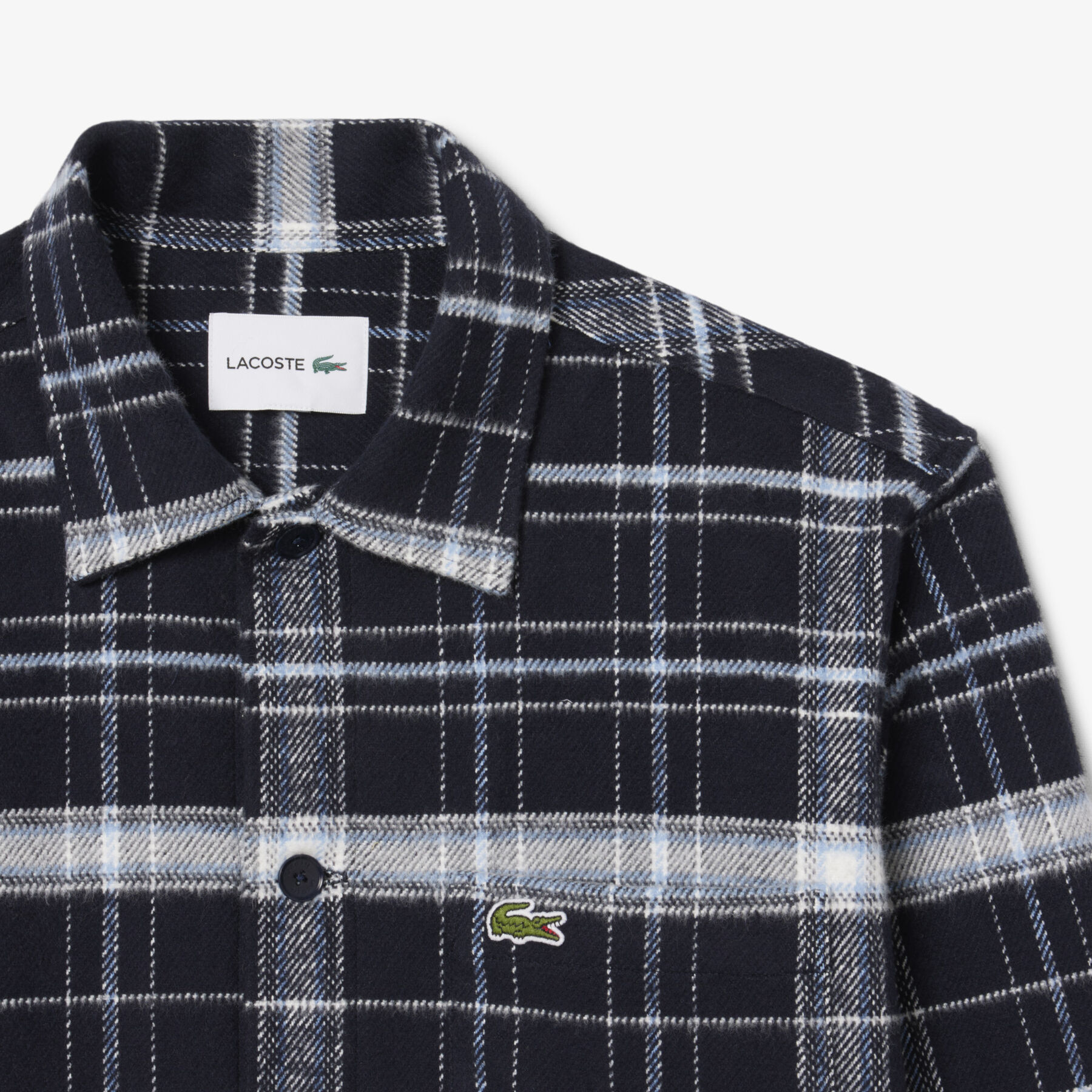 Cotton Plaid Overshirt lacoste cotton plaid overshirt