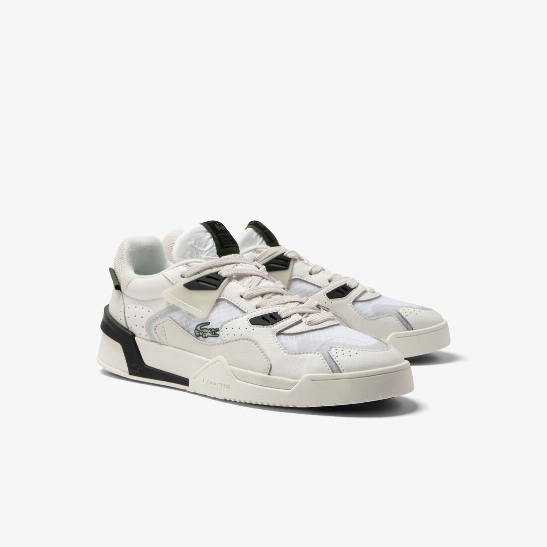 سنيكرز لاكوست ال تي كورت 125 جلد للرجال Men's Lacoste LT Court 125 Leather Trainers - 45SMA0034-65T