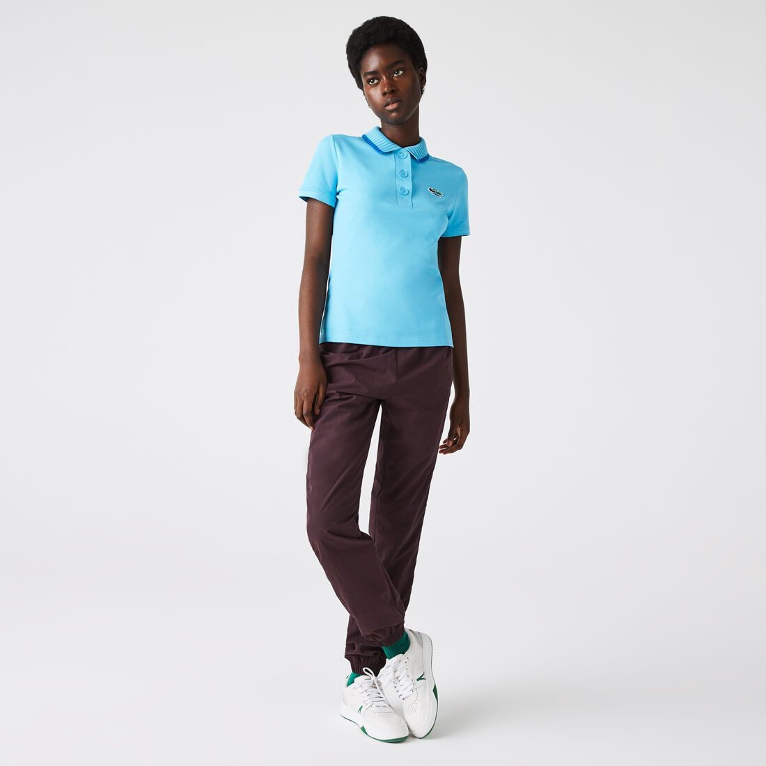 Women’s Lacoste Slim Fit Crocodiles Organic Cotton Piqué Polo Women’s Lacoste Slim Fit Crocodiles Organic Cotton Piqué Polo