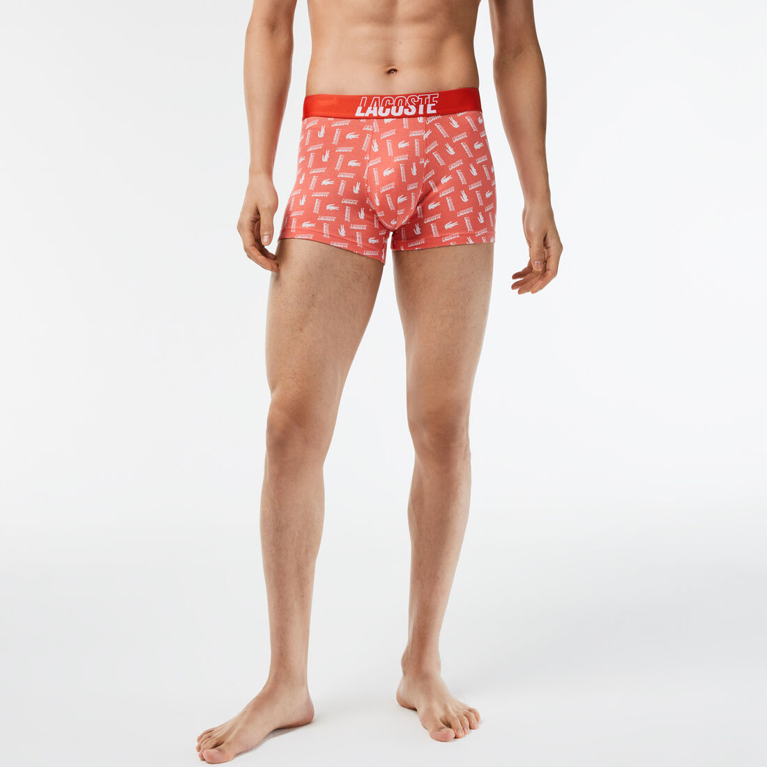 Men’s 3-Pack Lacoste Stretch Cotton Printed Trunks Men’s 3-Pack Lacoste Stretch Cotton Printed Trunks