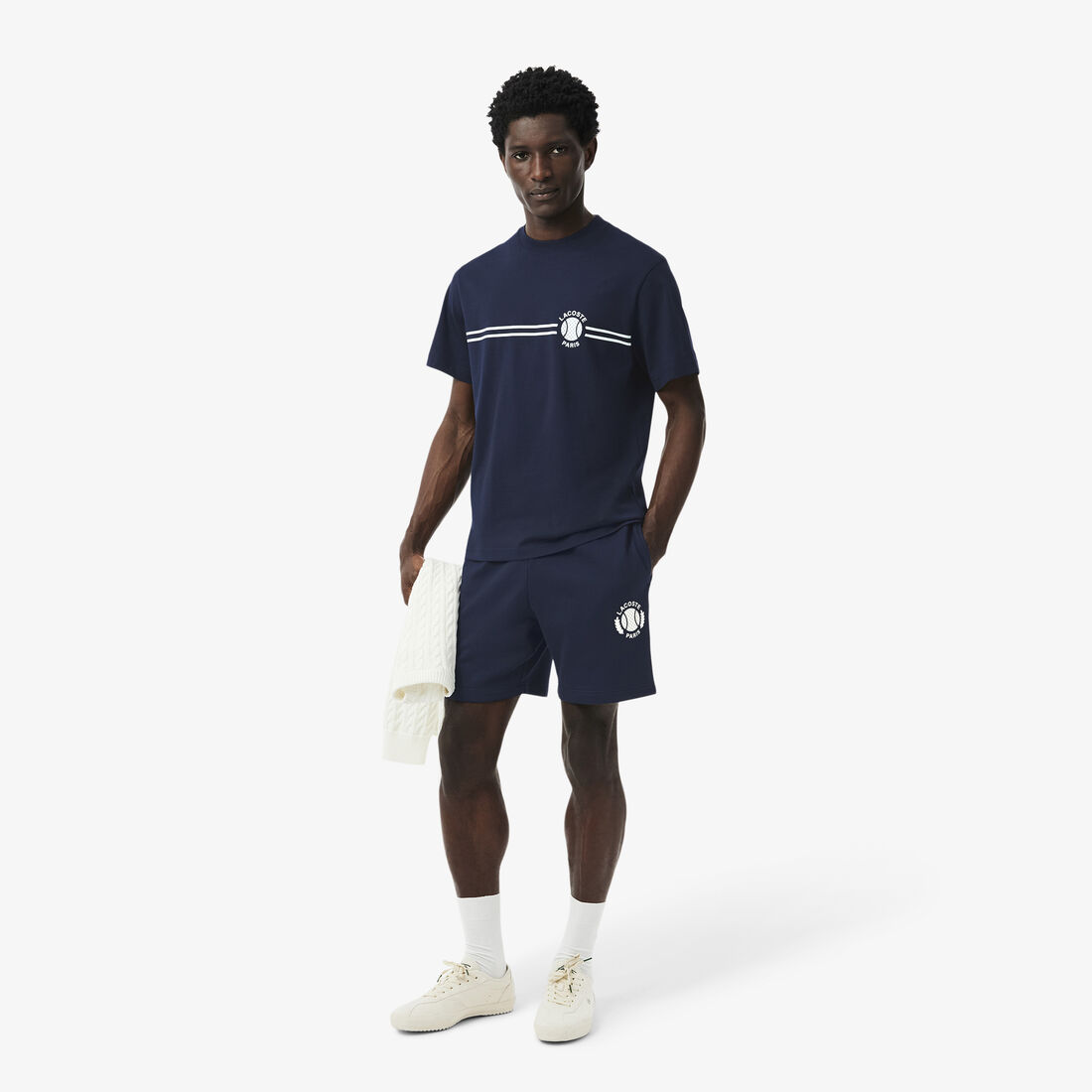 Regular Fit 3D Print Fleece Shorts - GH9708-00-166