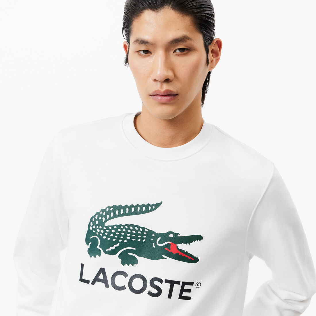 سويت شيرت صوف ناعم مقسم بألوان Classic Fit Cotton Fleece Sweatshirt - SH1281-00-001